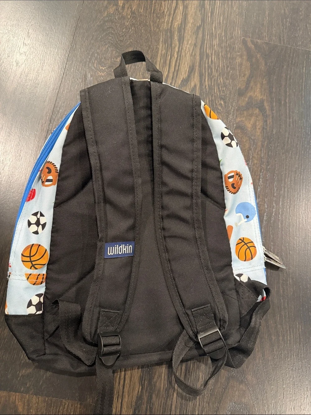 Children's Light Blue Sports Print Backpack - Unbranded